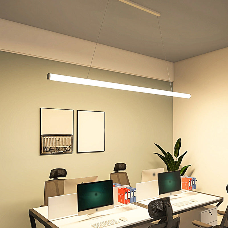 Metal Island Leuchte Einfacher Stil 1-Licht-lineare Hanglampe mit Acrylschatten