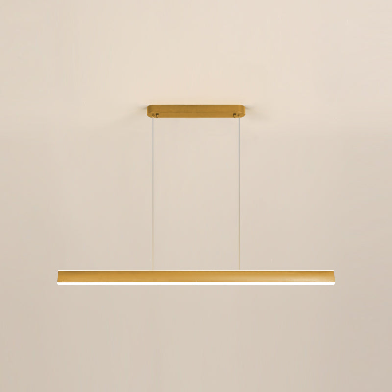 Rechteck Island Leuchte Einfache LED -Restaurant Hängende Lampe mit Acrylschatten