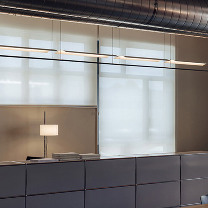 Moderne Geometry Island Leuchte weiße LED -Restaurant Hanging Lampe