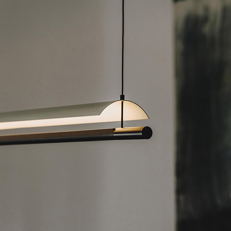 Moderne Geometry Island Leuchte weiße LED -Restaurant Hanging Lampe