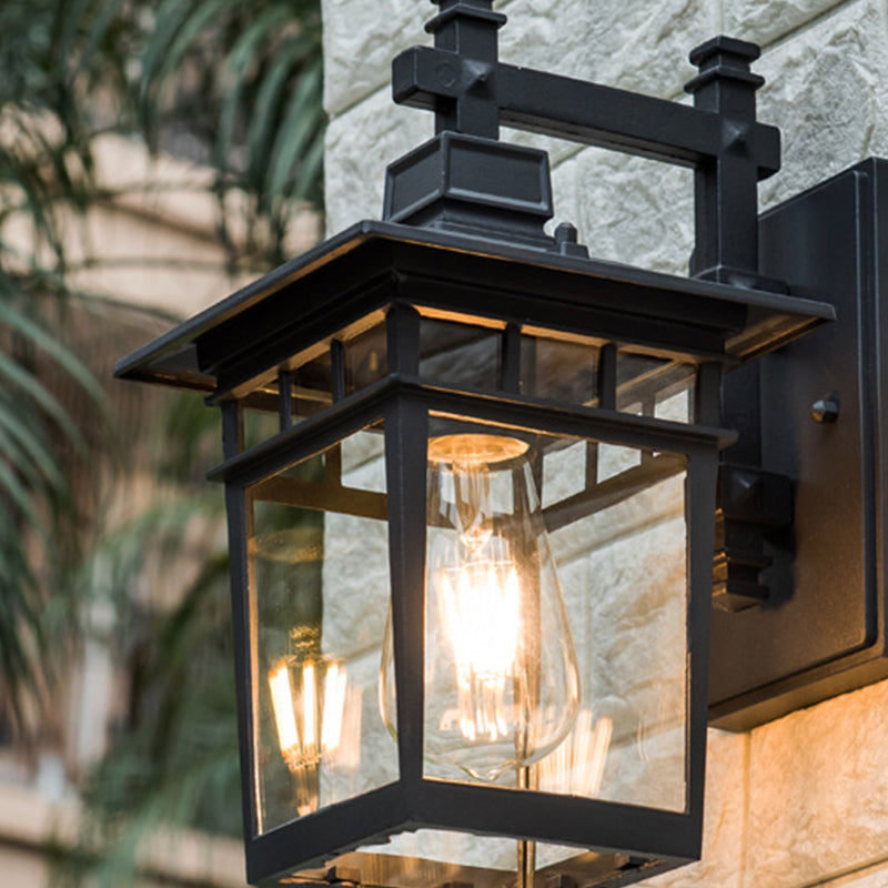 Moderna forma di geometria della luce della parete in alluminio 1 forma a parete leggera con vetro per all'aperto