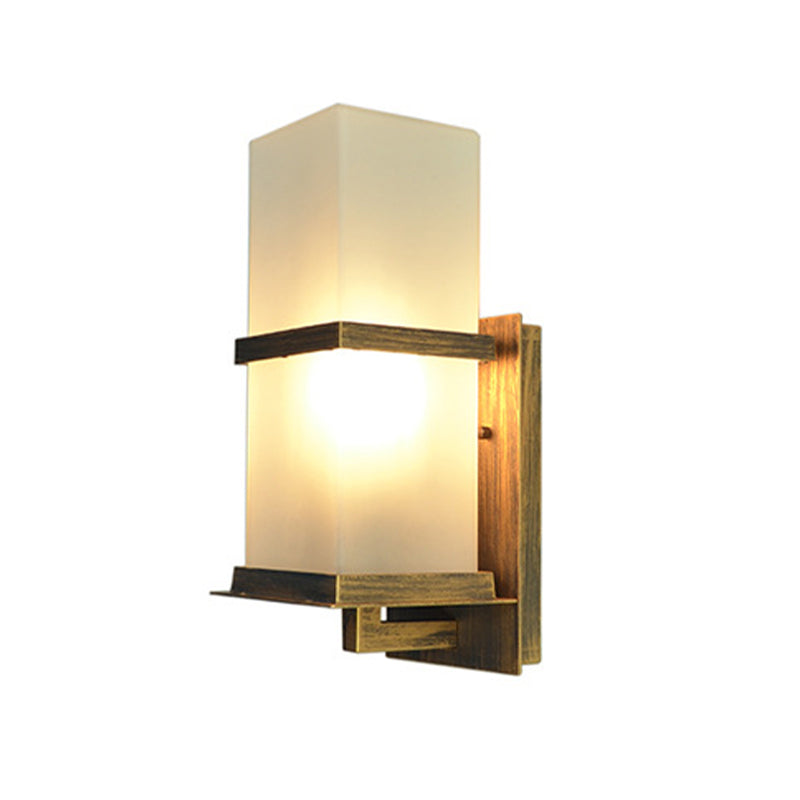 Moderna forma di geometria della luce della parete in alluminio 1 forma a parete leggera con vetro per all'aperto