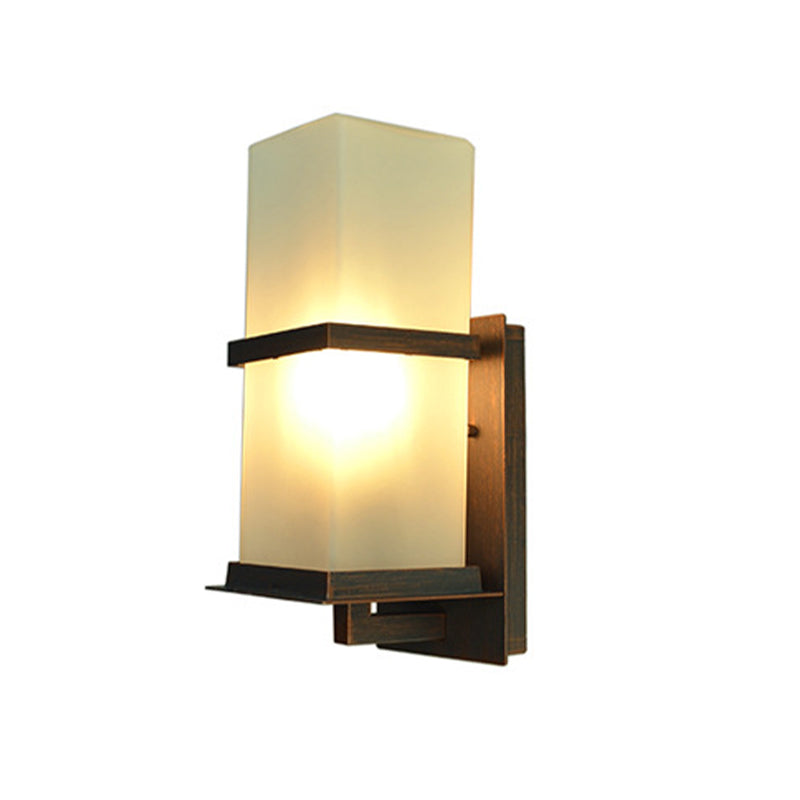 Moderna forma di geometria della luce della parete in alluminio 1 forma a parete leggera con vetro per all'aperto