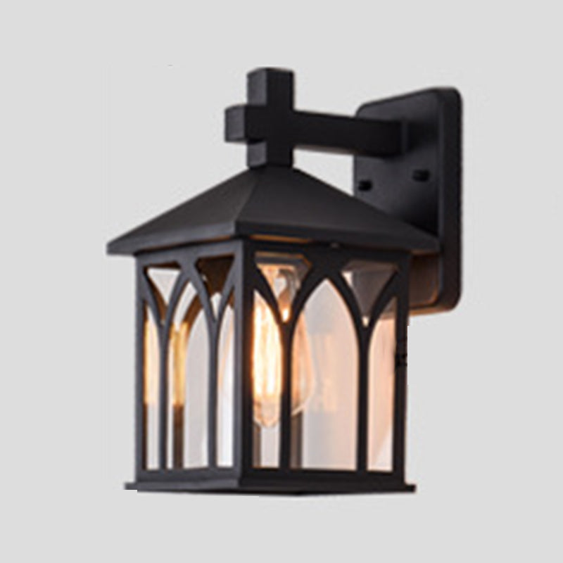 Moderna forma di geometria della luce della parete in alluminio 1 forma a parete leggera con vetro per all'aperto