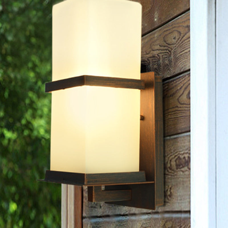 Moderna forma di geometria della luce della parete in alluminio 1 forma a parete leggera con vetro per all'aperto