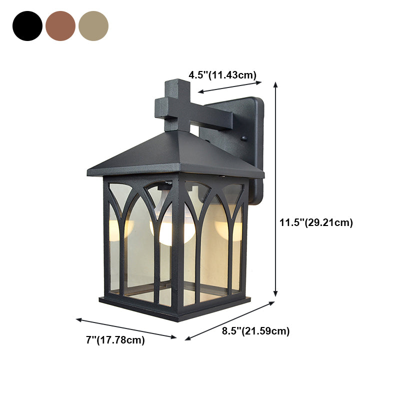 Moderna forma di geometria della luce della parete in alluminio 1 forma a parete leggera con vetro per all'aperto
