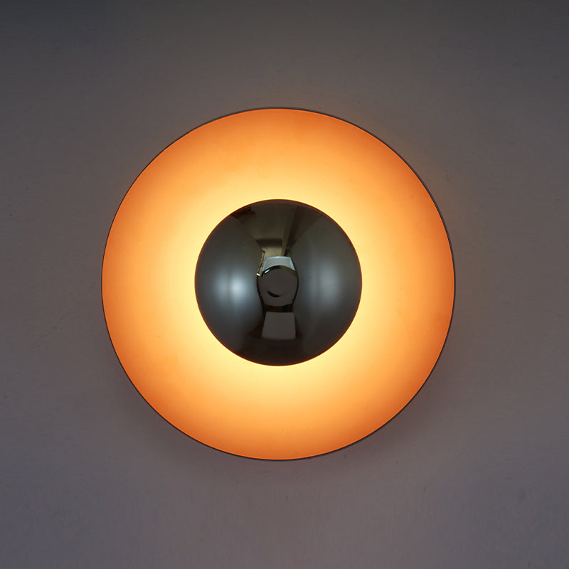 Moderne Metallwand hell hell bunte runde 12 "Breite Wandleuchten für Wohnzimmer