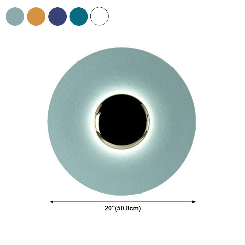 Moderne Metallwand hell hell bunte runde 12 "Breite Wandleuchten für Wohnzimmer