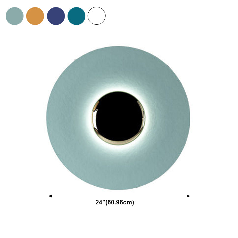 Moderne Metallwand hell hell bunte runde 12 "Breite Wandleuchten für Wohnzimmer