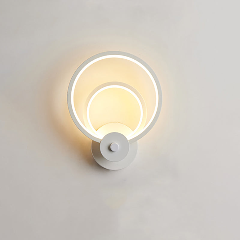 Lumo da parete contemporanea a forma geometrica Pronzo della parete a LED con metallo per camera da letto