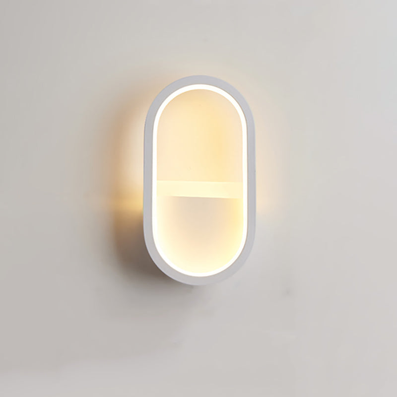 Lumo da parete contemporanea a forma geometrica Pronzo della parete a LED con metallo per camera da letto