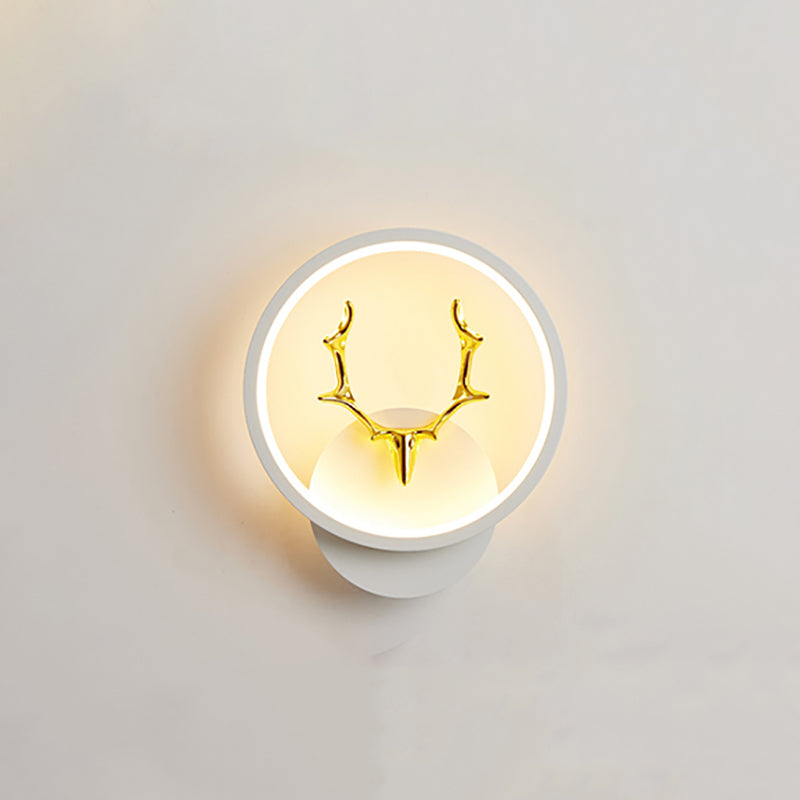 Zeitgenössische Wandleuchte geometrische Form LED -Wandleuchten mit Metall für Schlafzimmer