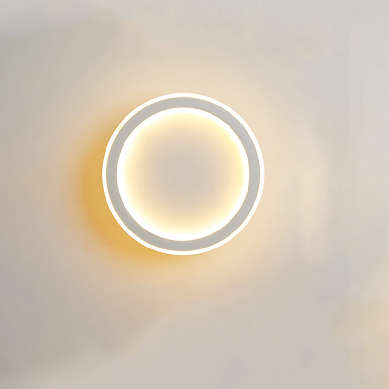 Lumo da parete contemporanea a forma geometrica Pronzo della parete a LED con metallo per camera da letto