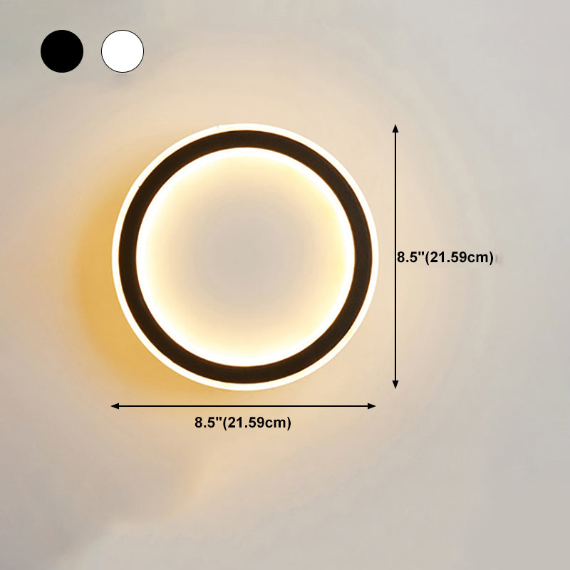 Lumo da parete contemporanea a forma geometrica Pronzo della parete a LED con metallo per camera da letto