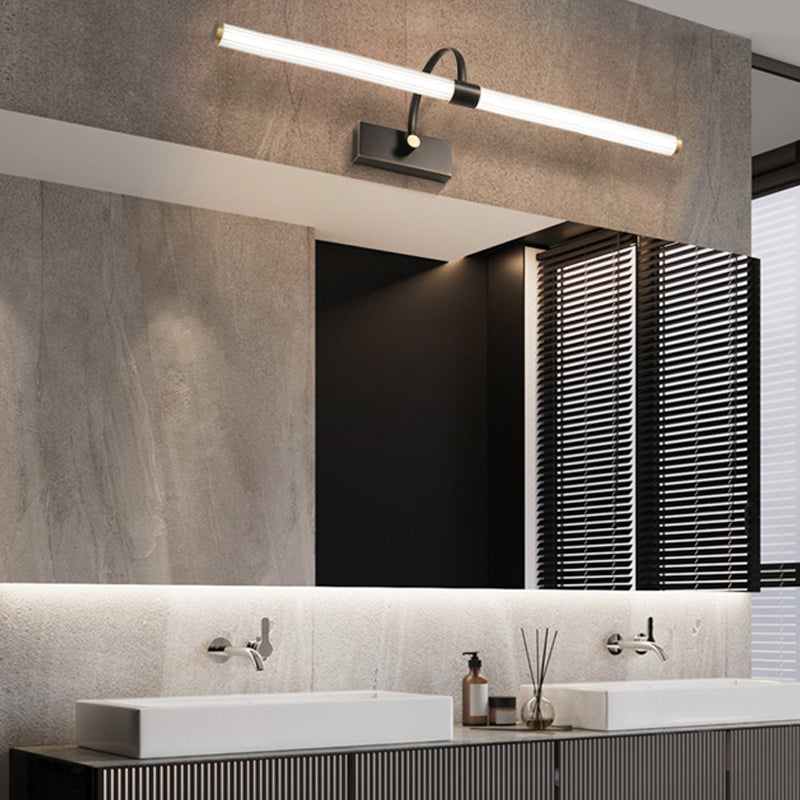 Zylinderspiegelleuchte minimalistische Metall LED -Badezimmer Wandbeleuchtung
