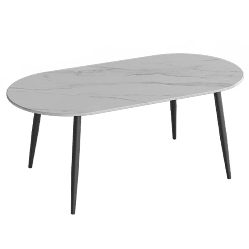 Traditional Luxury Stone Furniture Oval 4 Legs Dining Site Table for Home