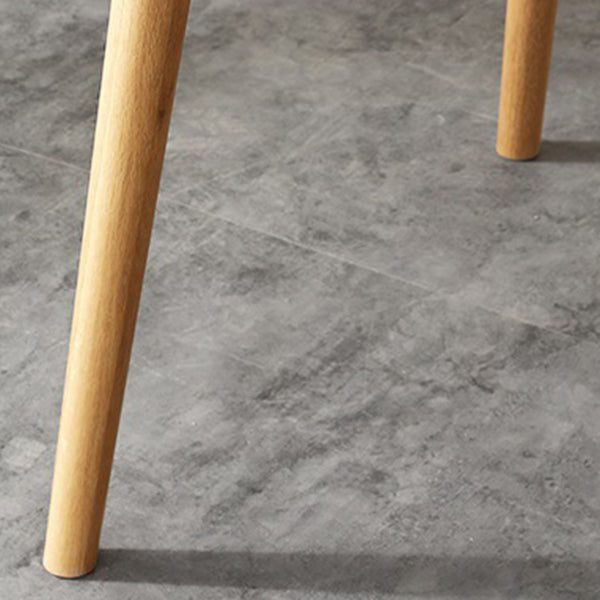 Mesa de comedor rectangular moderna de madera maciza con 4 patas para uso doméstico