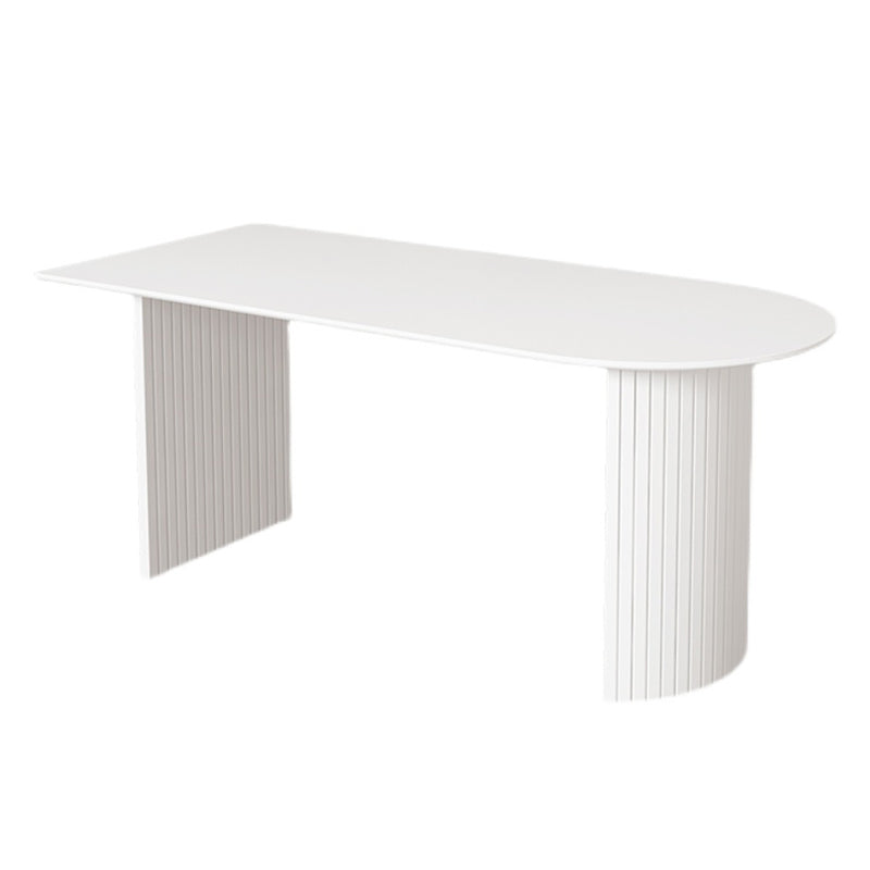 Contemporary Solid Wood Standard Dining Table White Standard Dining Table for Kitchen