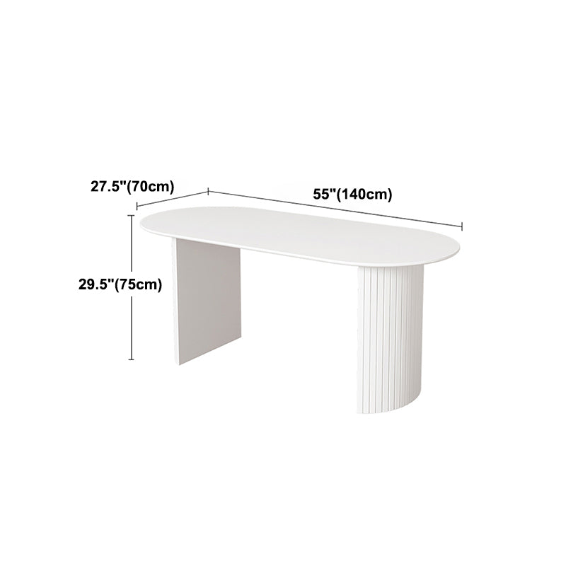Contemporary Solid Wood Standard Dining Table White Standard Dining Table for Kitchen