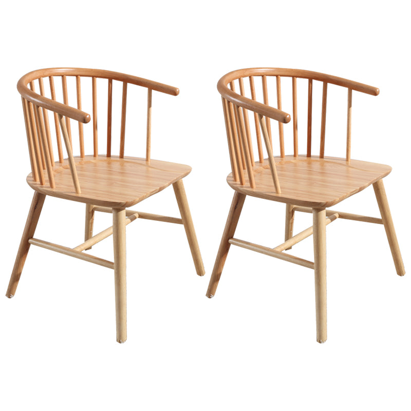 Restaurant contemporain dinant la chaise de salle à manger arrière en bois de chaise de bras