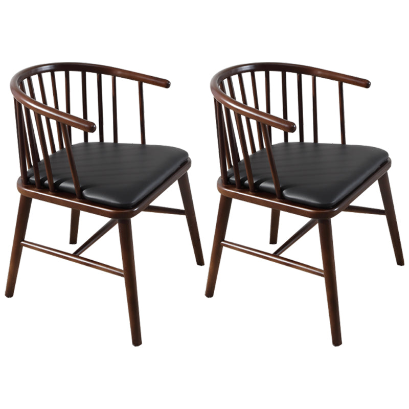 Restaurant contemporain dinant la chaise de salle à manger arrière en bois de chaise de bras