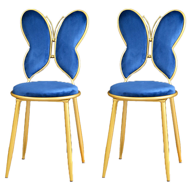 Chaises latérales de salle à manger à dos ouvert de style scandinave Chaises latérales tapissées