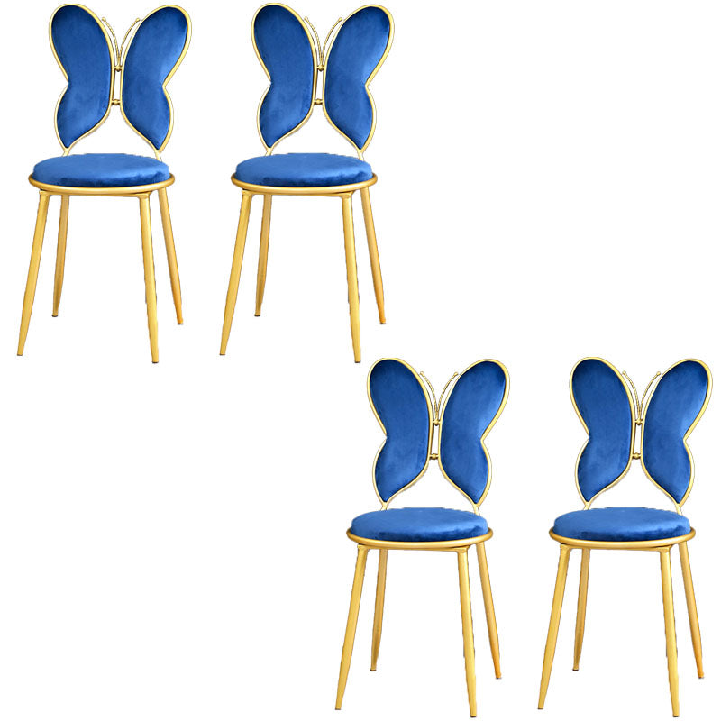 Chaises latérales de salle à manger à dos ouvert de style scandinave Chaises latérales tapissées