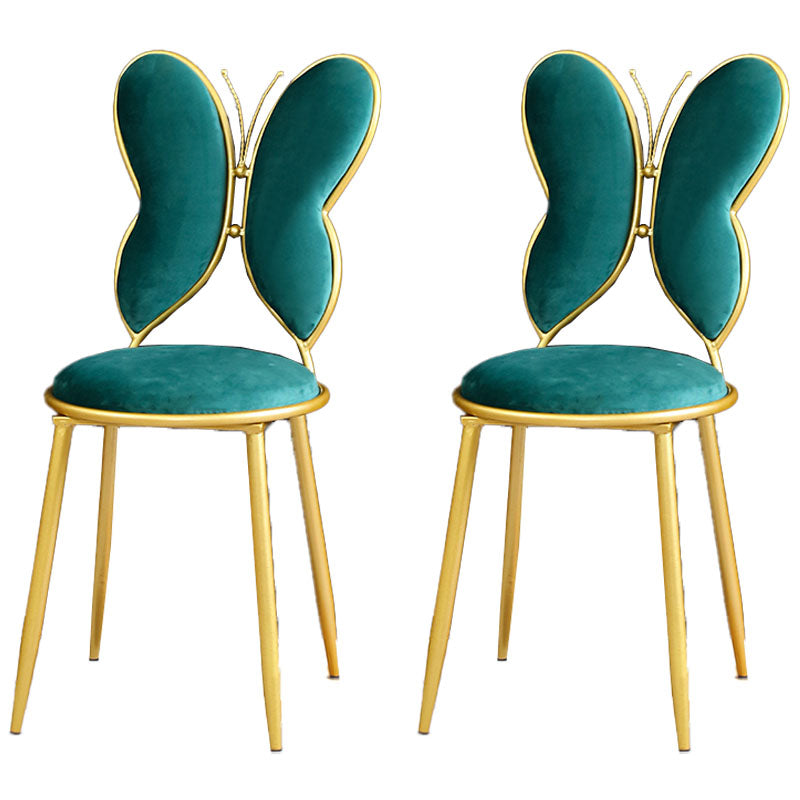Chaises latérales de salle à manger à dos ouvert de style scandinave Chaises latérales tapissées