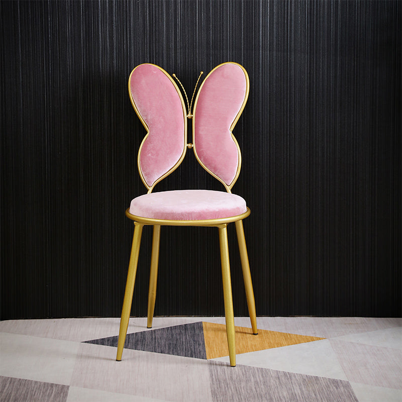 Chaises latérales de salle à manger à dos ouvert de style scandinave Chaises latérales tapissées