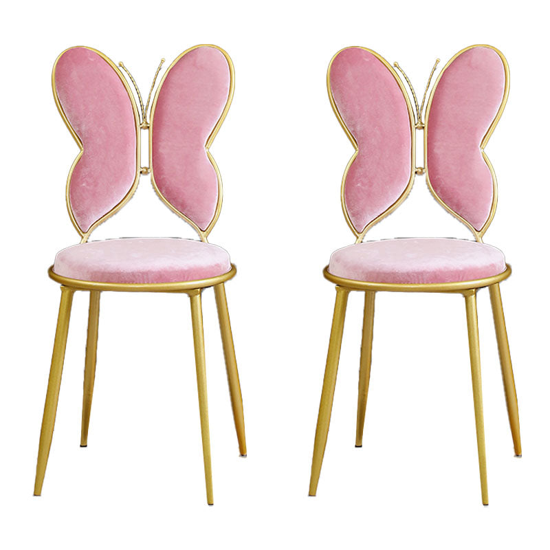 Chaises latérales de salle à manger à dos ouvert de style scandinave Chaises latérales tapissées