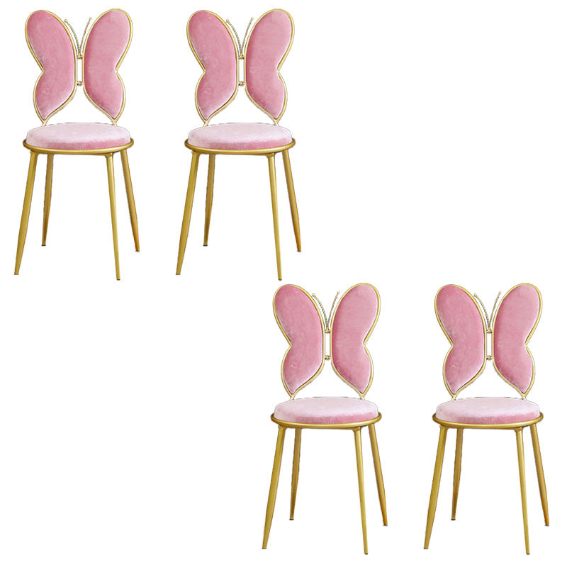 Chaises latérales de salle à manger à dos ouvert de style scandinave Chaises latérales tapissées