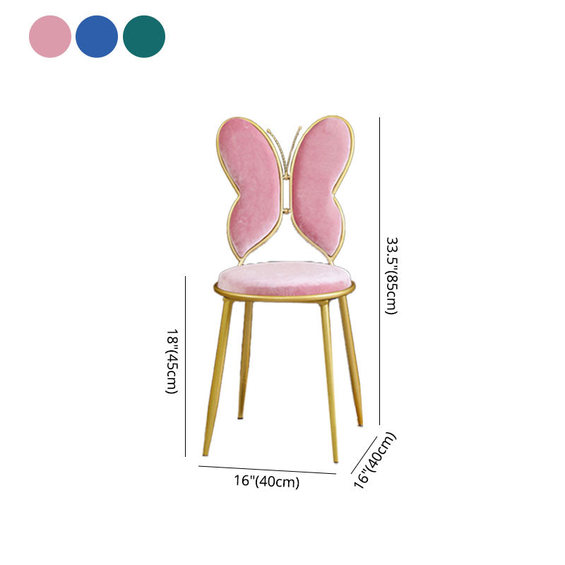 Chaises latérales de salle à manger à dos ouvert de style scandinave Chaises latérales tapissées