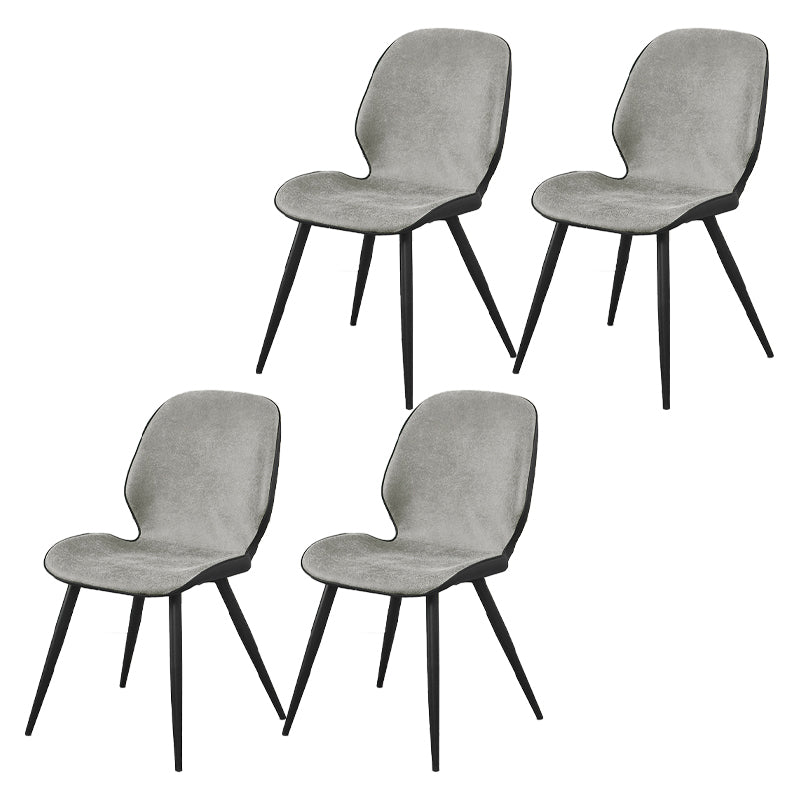 Silla de comedor de metal moderno Silla lateral con respaldo para uso en restaurantes