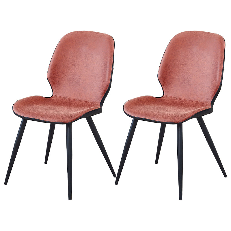 Silla de comedor de metal moderno Silla lateral con respaldo para uso en restaurantes