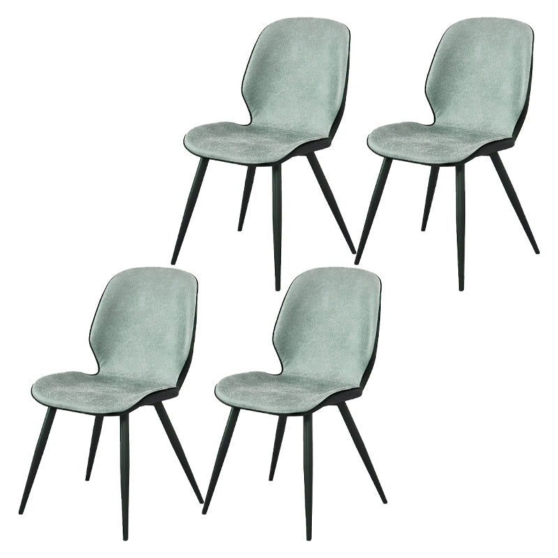 Silla de comedor de metal moderno Silla lateral con respaldo para uso en restaurantes