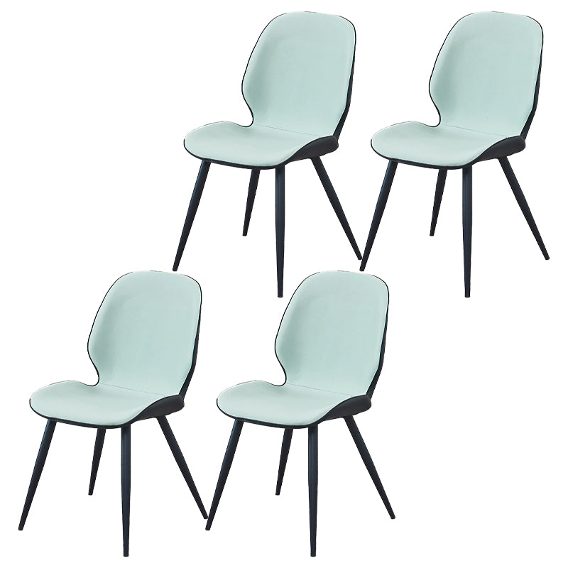 Silla de comedor de metal moderno Silla lateral con respaldo para uso en restaurantes