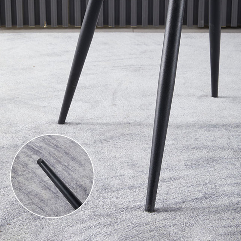 Silla de comedor de metal moderno Silla lateral con respaldo para uso en restaurantes