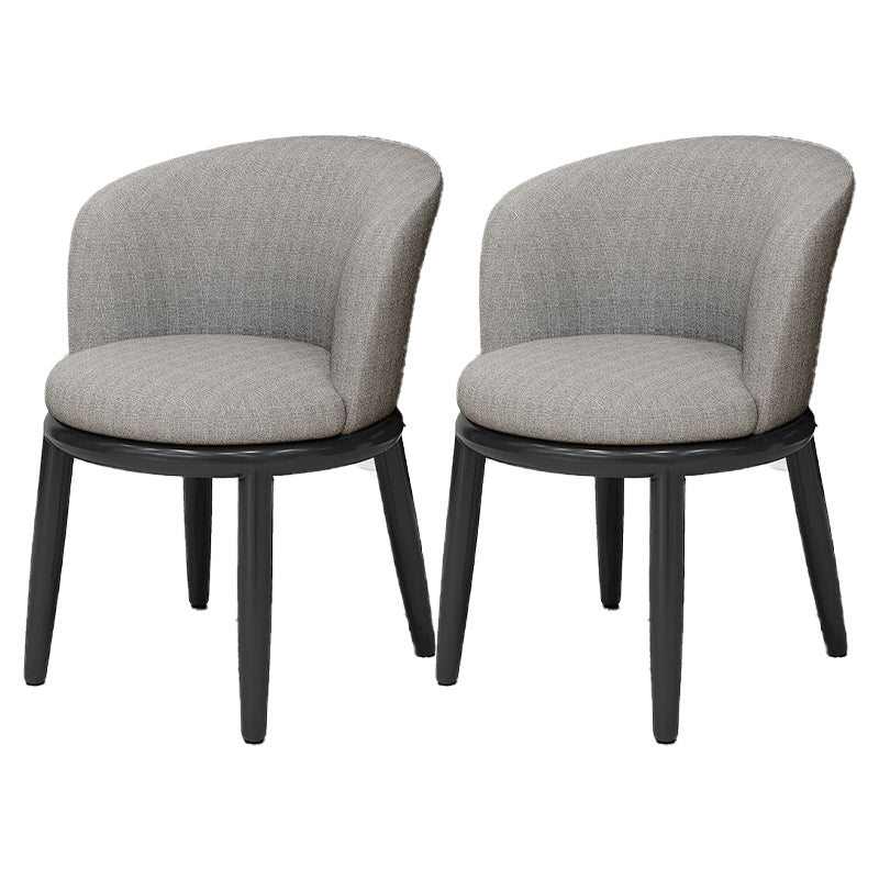 Silla de comedor moderna de metal, sillas de comedor tapizadas sin brazos para uso en restaurantes