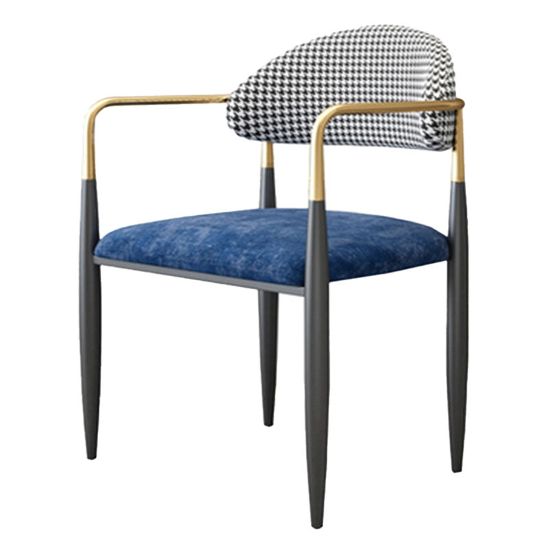Metal de la cocina del estilo moderno que cena la parte posterior abierta de la silla que cena la silla lateral del brazo