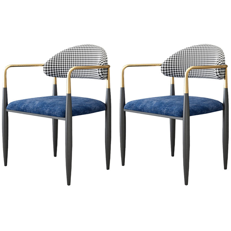 Metal de la cocina del estilo moderno que cena la parte posterior abierta de la silla que cena la silla lateral del brazo