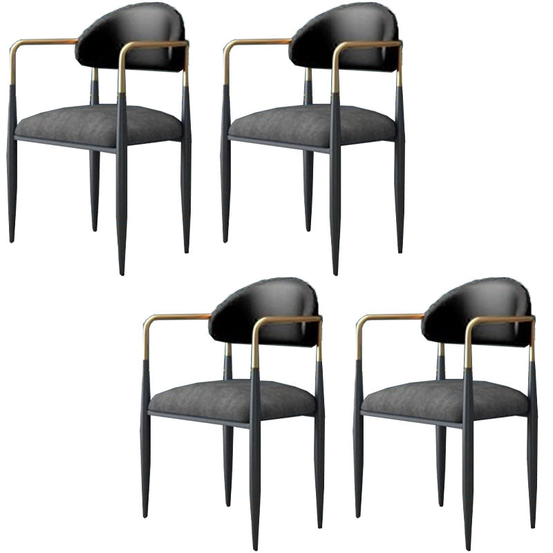 Metal de la cocina del estilo moderno que cena la parte posterior abierta de la silla que cena la silla lateral del brazo