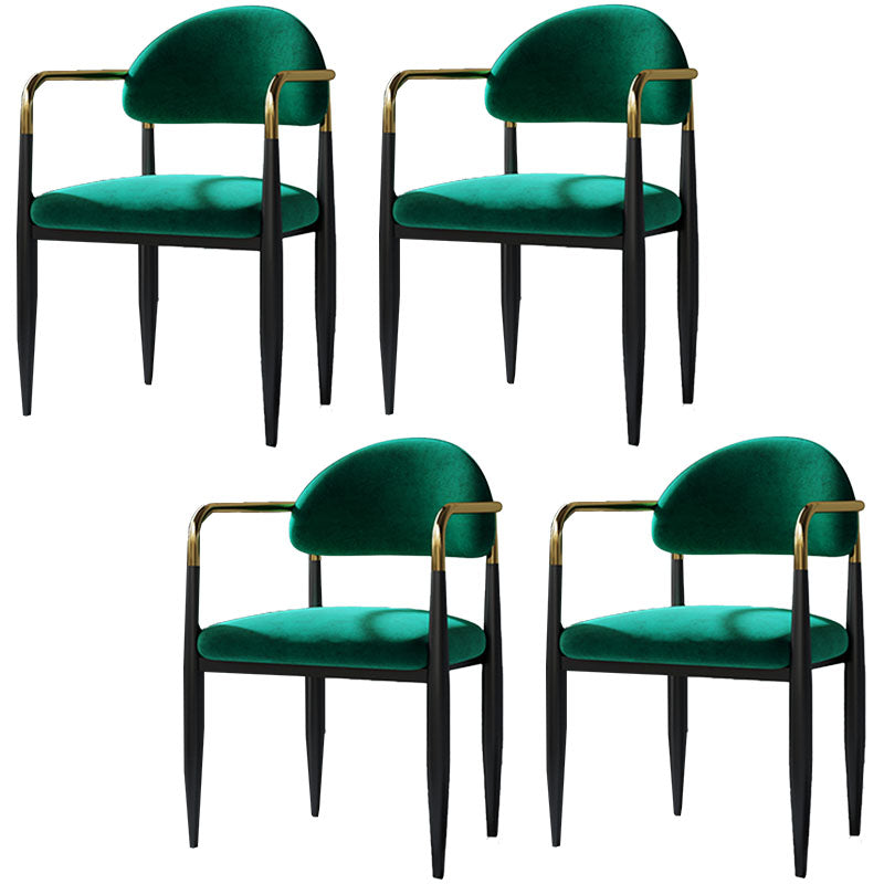 Metal de la cocina del estilo moderno que cena la parte posterior abierta de la silla que cena la silla lateral del brazo