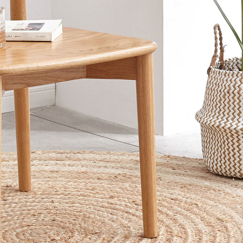 Silla lateral de comedor con respaldo abierto de diseño contemporáneo, sillas sin brazos con patas de madera