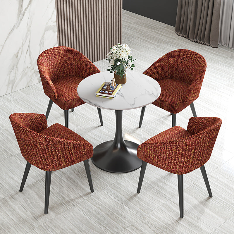 Contemporary 1/5 Pieces Dining Set Sintered Stone Dinette Table Set