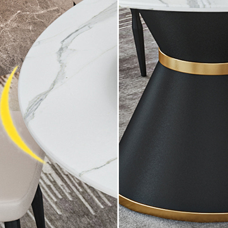 1/2/7/9 Pcs Metal Modern Dining Room Set with Round Indoor Table Dining Set