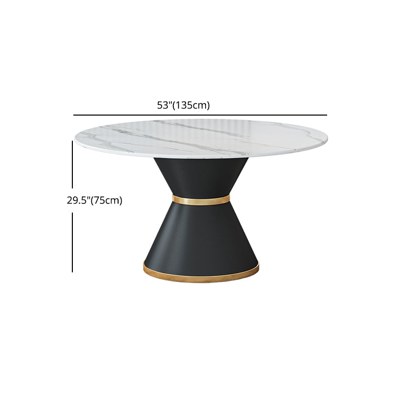 1/2/7/9 Pcs Metal Modern Dining Room Set with Round Indoor Table Dining Set