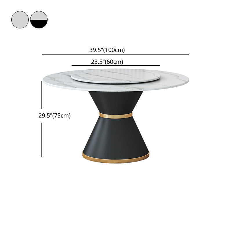 1/2/7/9 Pcs Metal Modern Dining Room Set with Round Indoor Table Dining Set