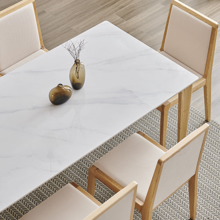 Modern 1/4/5/7 stukken Dinerset Sintered Stone Top Eetting Table Set met stoelen