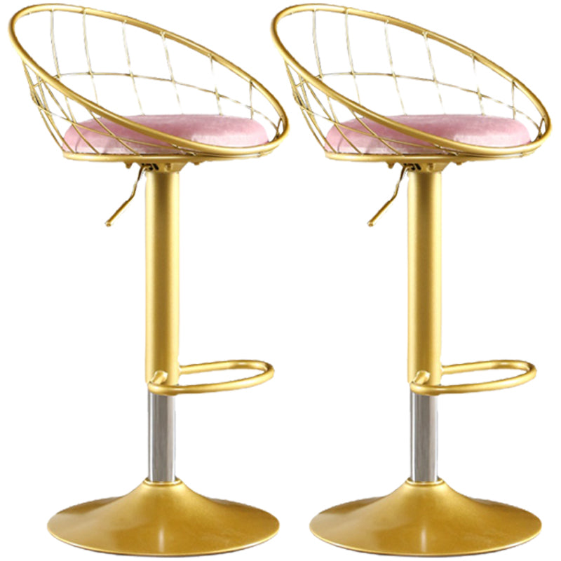 Glam einstellbarer Counter -Stuhl -Stuhl -Rückenlehne -Stuhl mit Fußstütze und Drehgelenk