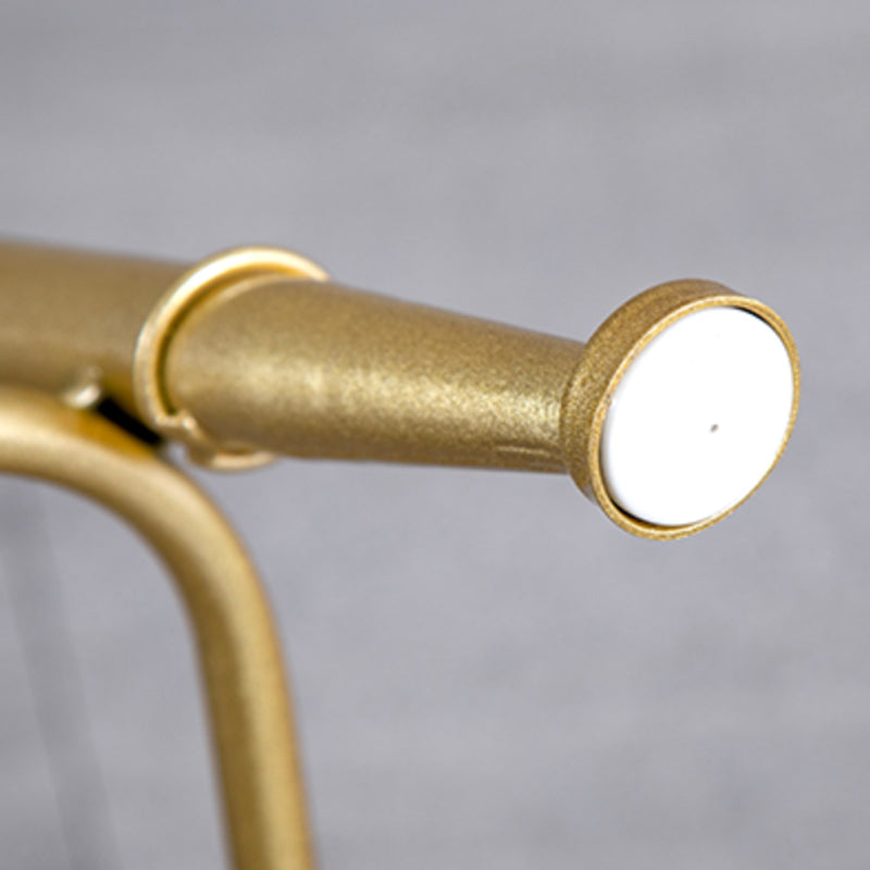 Glam Barhocker ohne Armlehnen, Barhocker aus Eisen, Milchteeladen, mit Samtkissen